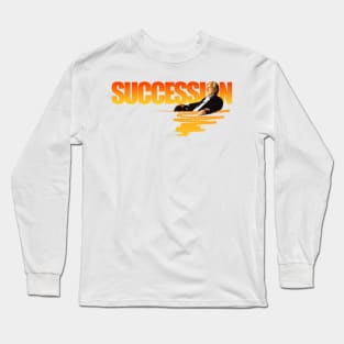 succession, tv series fan works graphic design by ironpalette Long Sleeve T-Shirt